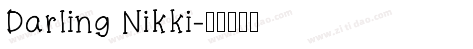Darling Nikki字体转换